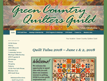Tablet Screenshot of greencountryquiltersguild.com